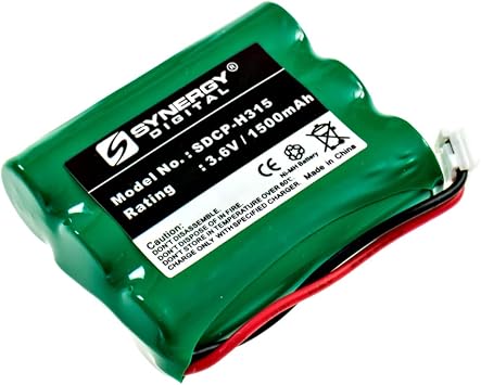 GE TL-26506 Cordless Phone Battery Ni-MH, 3.6 Volt, 1500 mAh - Ultra Hi-Capacity - Replacement for Cordless Phone Rechargeable Battery