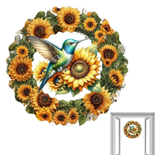 Éolienne de jardin | Éolienne à suspendre pour extérieur – Ornement artistique pour cour, décoration de maison, terrasse, pelouse, femme, grand-mère, épouse, anniversaire, vacances