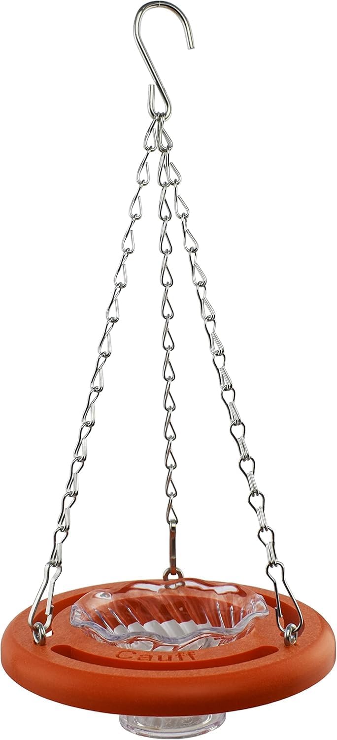 Oriole Bird Feeder, 6 Inch Orange Fruit Jelly Feeder, Baltimore Oriole Hanging Design (2)