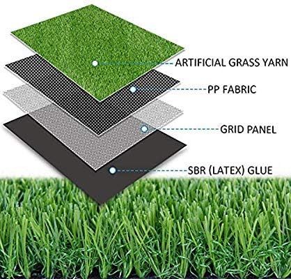 Crystal Carpet 35 MM Artificial Grass High Density Grass Use As Balcony Garden, Carpet, Door Mat, Lawn (Size 4X11 Feet) 1