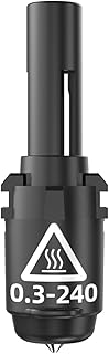 Flashforge Adventurer 3 Series and Adventurer 4 Upgrade Hotend, 3D Printer Parts High Temperature Nozzle Assembly (0.3mm-240°C Nozzle)