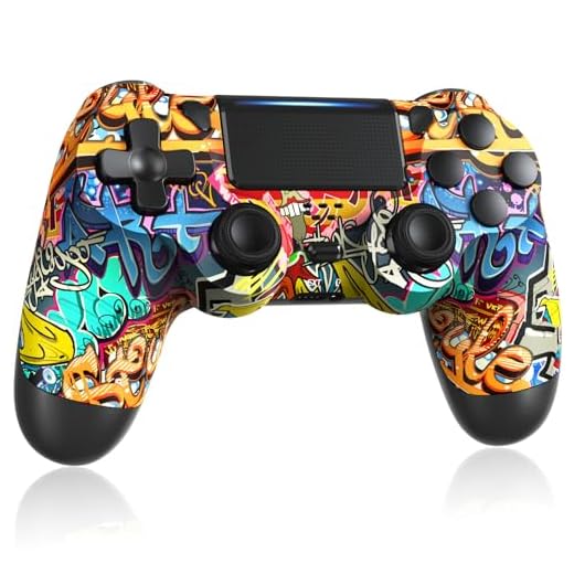 TIANHOO Controle sem fio compatível com PS4/Slim/Pro com vibração dupla/sensor de movimento de 6 eixos/função de áudio