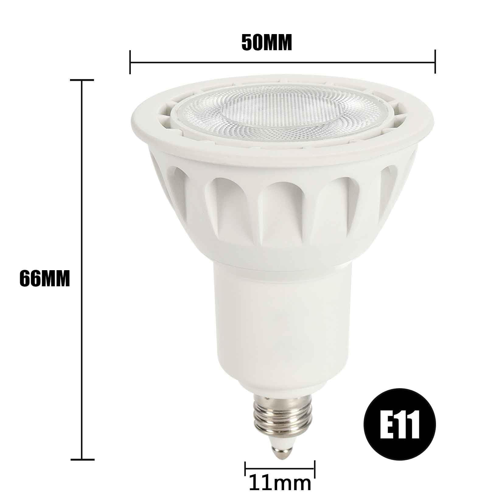 Amazon | LED電球 E11口金 ハロゲン電球 50W形相当 電球色 2700K 6W 