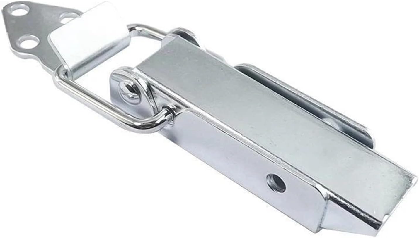 Hasp Latch Catch Stainless Steel Iron Buckle for Aviation Luggage Lock Heavy Equipment Wardrobe Drawer Cabinet Door Buckle 506 1Pcs(304 Stainless Steel)