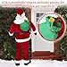 Strong Camel Life Size Christmas Santa Animated Sining and Dancing Santa Claus Xmas Decoration 6FT
