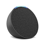 Amazon Echo Pop (newest model), Our smallest Alexa speaker, Fits in any room, Charcoal - Image 2