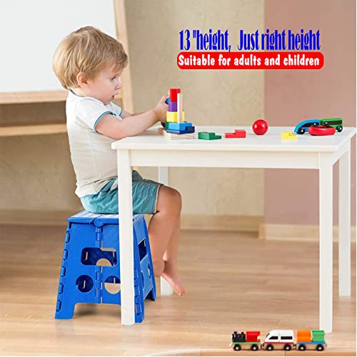 Image of ACKO Folding Step Stool -13 inch Height Premium Heavy Duty Foldable Stool for Kids and Adults, Kitchen Garden Bathroom Stepping Stool