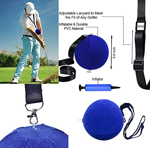 image for Amy Sport Golf Swing Training Aid Arm Band Trainer Impact Ball Inflato