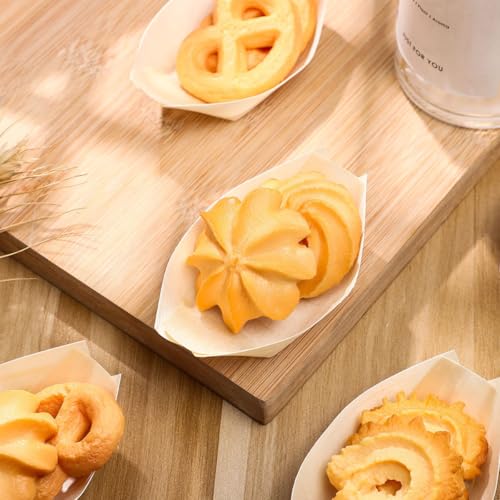 Platos desechables de madera para sushi 250 unidades miniatura 7