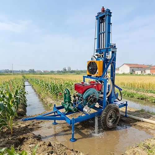 Portable Wheeled Mobile Drilling Rig