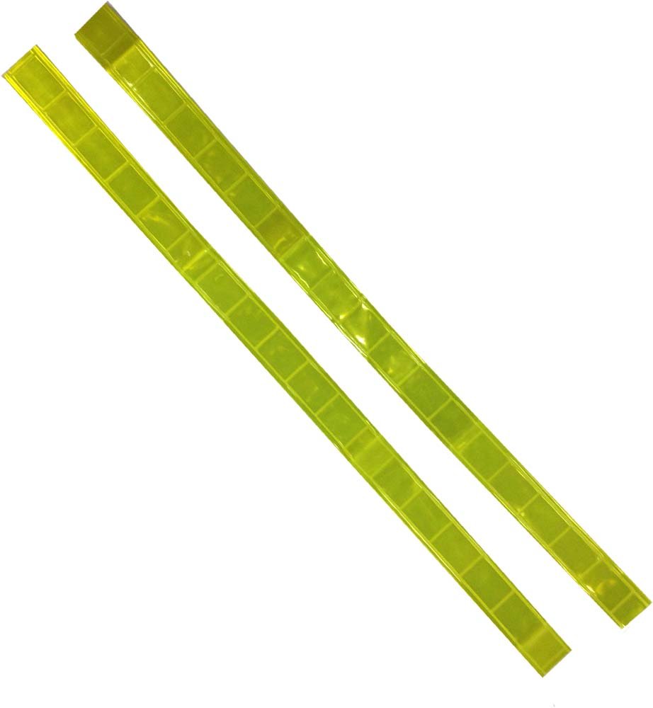 BRITEGUARD (2 Pack) Reflective Iron-On Strips | for Cycling, Dog-Walking, Trick-or-Treating, Night Runs | 18