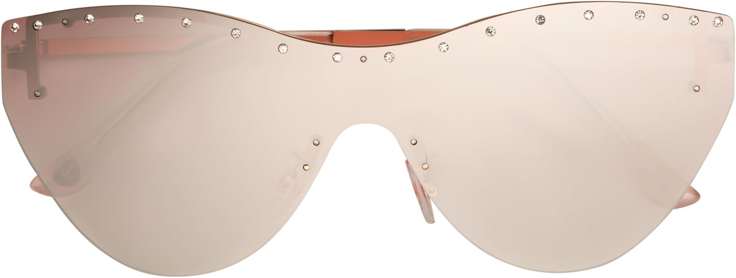 Betsey Johnson Women's Summertime Sunglasses Shield, Pink, 145 mm
