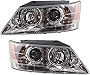 Evan-Fischer Headlight Set Compatible with 2009-2010 Hyundai Sonata Left Driver and Right Passenger Side Halogen With bulb(s)
