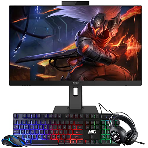 Image of Gaming All in one PC 24 Inch FHD Touchscreen, MTG Yama, Intel Core i5 10th Gen, 16GB RAM, 240GB NVME / 1TB SSD, GEFORCE GTX 1660 6GB GDDR5 Graphics, Webcam, RGB Combo, Windows 11 Home