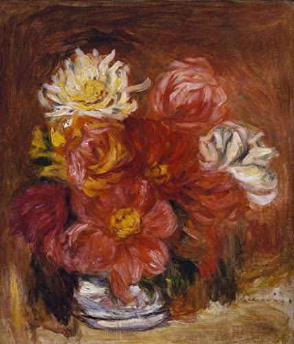 Tableau Dahlia de Renoir - Impression d'art mural vintage 60x90cm