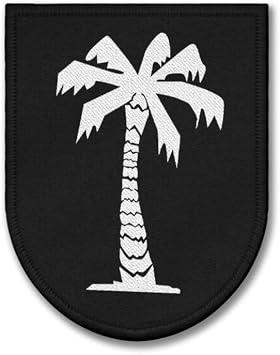 Patch DAK Palm Tree Afrikakorps Large Confederation North Africa Black Hook and Loop #42718