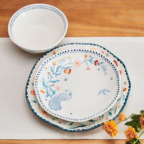 Fitz-and-Floyd-Gracie-Floral-12-Piece-Dinnerware-Set-Service-for-4 Fitz and Floyd Gracie Floral 12 Piece Dinnerware Set Service for 4