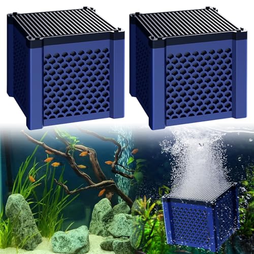 2 Stück Clever Cube Aktivkohlefilter für Pferdetränke, Aquarium & Teich – Wiederverwendbarer Wasserfilter Würfel zur Reinigung von Wassertrögen, Vorratstanks und zur Geruchsbeseitigung