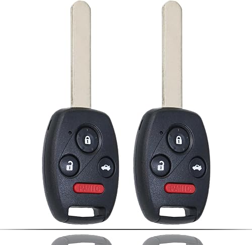 Llavero de entrada sin llave compatible con Honda Civic 2006 2007 2008 2009 2010 2011 2012 2013 Control remoto llave de repuesto 35111-SVA-306
