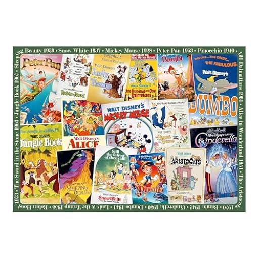 Ravensburger - Puzzle 1000 Piezas Disney Vintage Pelicula | Puzles 1000 Adultos y Niños | Puzzle Disney de Niños a Partir de 14 Años o Más | Puzzles para Adultos | 70x50cm | Ya disponible en tu tienda friki favorita! En mundofriki.es! Ravensburger - Puzzle 1000 Piezas Disney Vintage Pelicula | Puzles 1000 Adultos y Niños | Puzzle Disney de Niños a Partir de 14 Años o Más | Puzzles para Adultos | 70x50cm | Ya disponible en tu tienda friki favorita! En mundofriki.es!