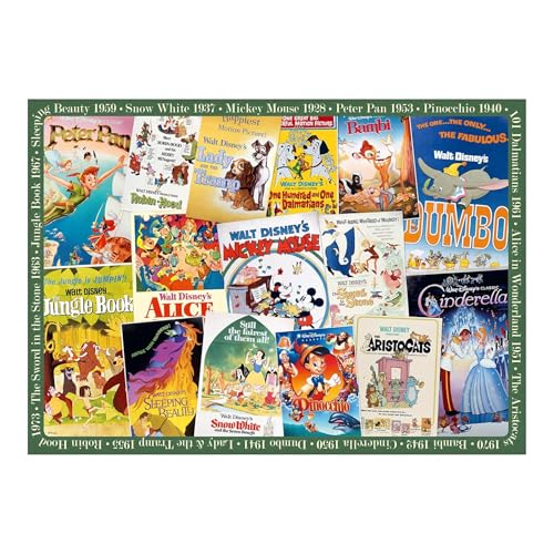 Ravensburger - Puzzle 1000 Piezas Disney Vintage Pelicula |