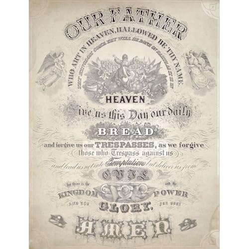 ArtDirect Vintage stock graphics vintage typography fonts flourishes text Unframed Art Print Giclee Poster by Unknown - Customization Sizes 8x10, 11x14, 15x20, 24x31, 36x47, and 46x60 Inches