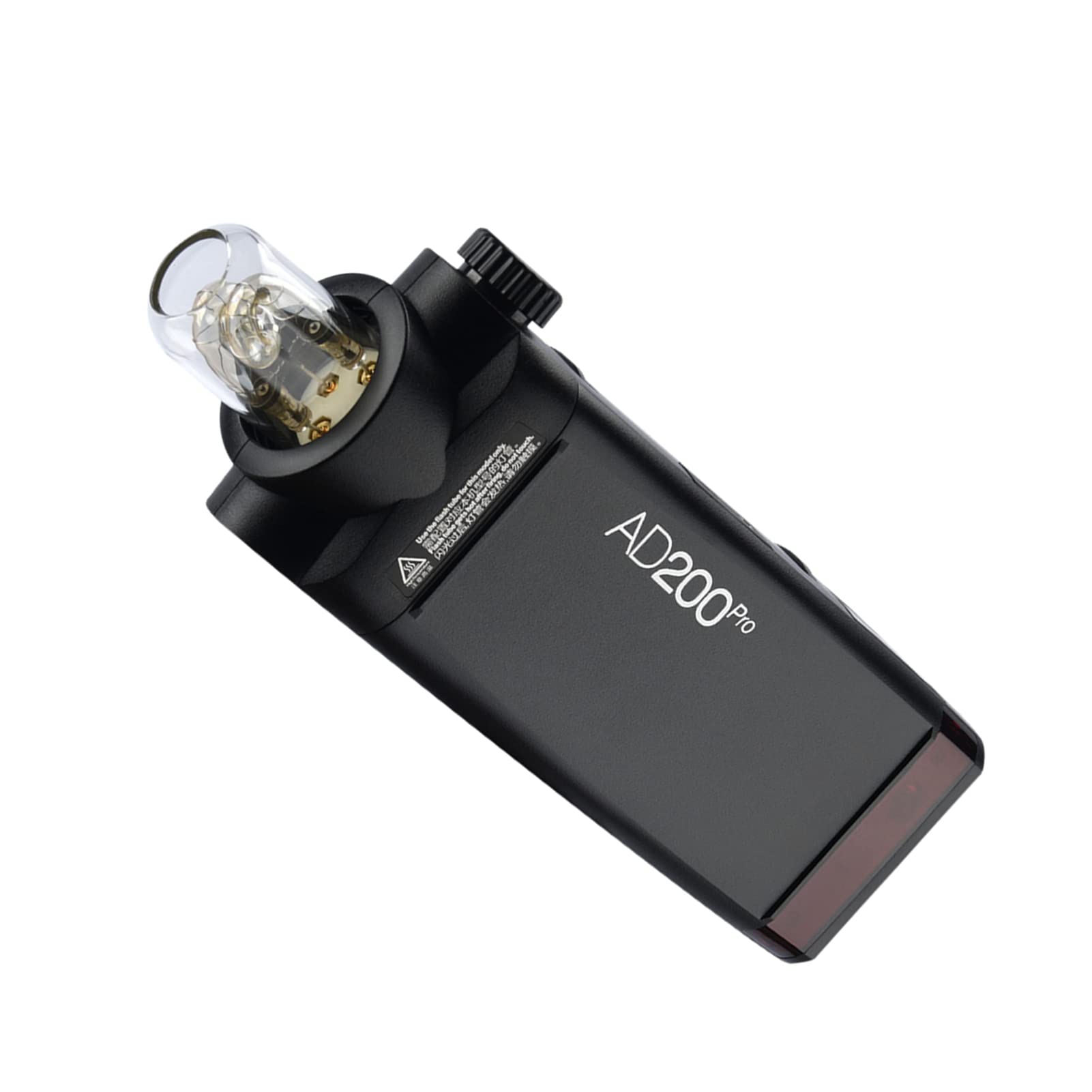 Godox AD200Pro Pocket Flash Portatil inalámbrico TTL con Cabeza Intercambiable (Speedlite/Bombilla Descubierta) GN52 GN60 1 / 8000s HSS 2.4G Wireless X System 200W para Nikon Sony Fujifilm