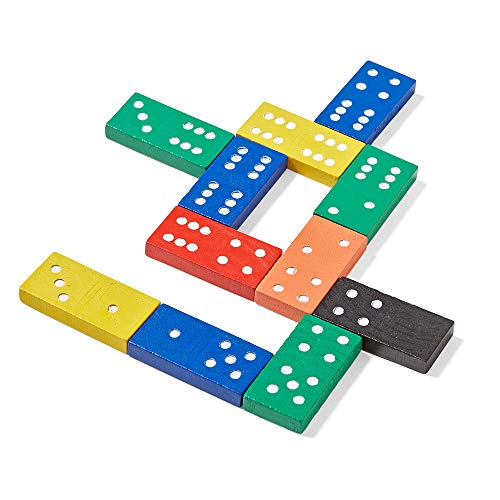Set de Dominoes de Madera hand2mind 6 x 28 piezas miniatura 3
