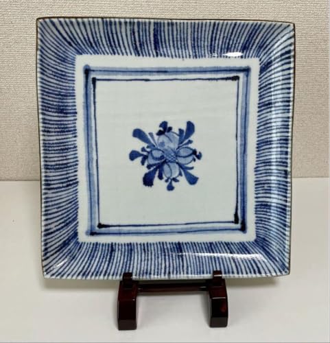 砥部焼 梅山窯 角平皿 6枚セット 【公式通販】