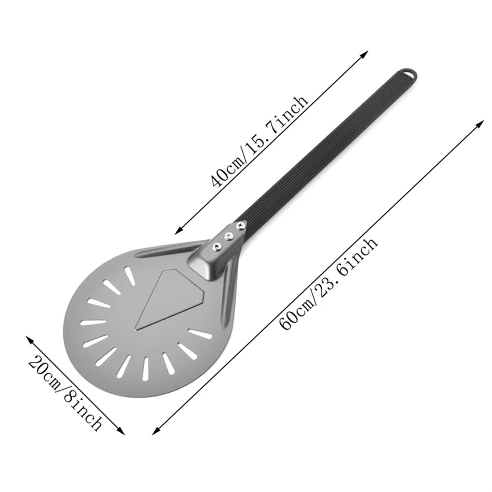 Pizzaschaufel Drehen Pizza Peel Pizza Spachtel Aluminium Runde Pizza Paddel Outdoor Pizza Ofen Zubehör