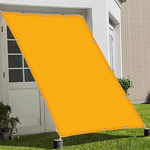 Voile d'ombrage Aluminet anti 98% UV bâche thermique or contre le vent