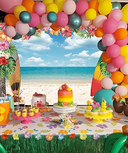 Sfondo di spiaggia hawaiana Aloha Sfondo di fiori