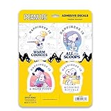 Peanuts Happiness is Adhesive Vinyl Decals - Heartwarming Peanuts Sticker Set with Snoopy and Friends