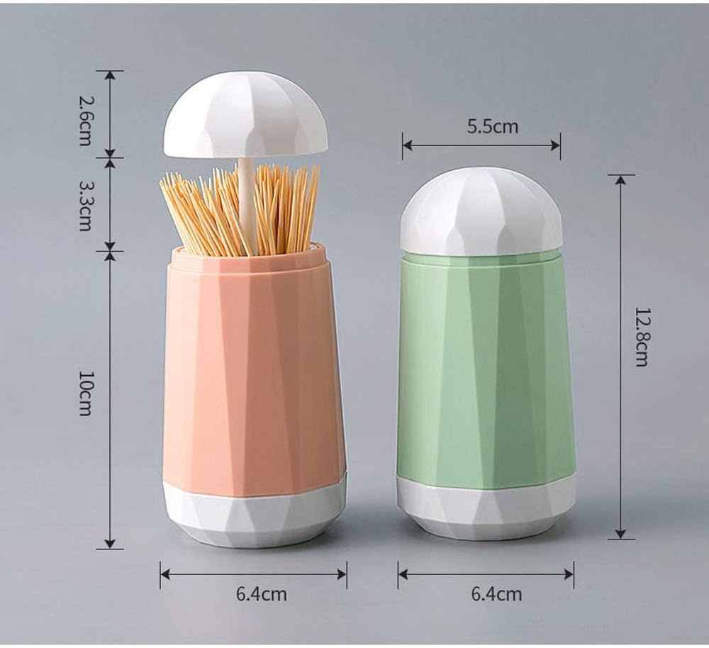 Automatic Toothpick Holder Container Household Table Toothpick Storage Box Toothpick Dispenser(OneColor)