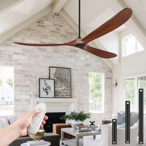 BOOSANT 84 Inch Extra Large Walnut Fan