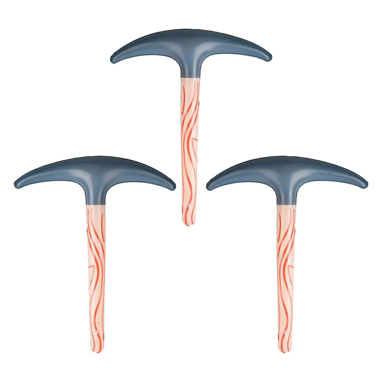 Bojueshaw 3pcs Inflatable Pickaxe Toy Set,60cm Hatchet Costume Props for Halloween Carnival Cosplay Party Supplies