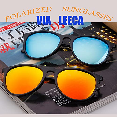 VIA LEECA Polarized Sunglasses for Women Men Classic Vintage Round Sunglasses UV400 Lens2