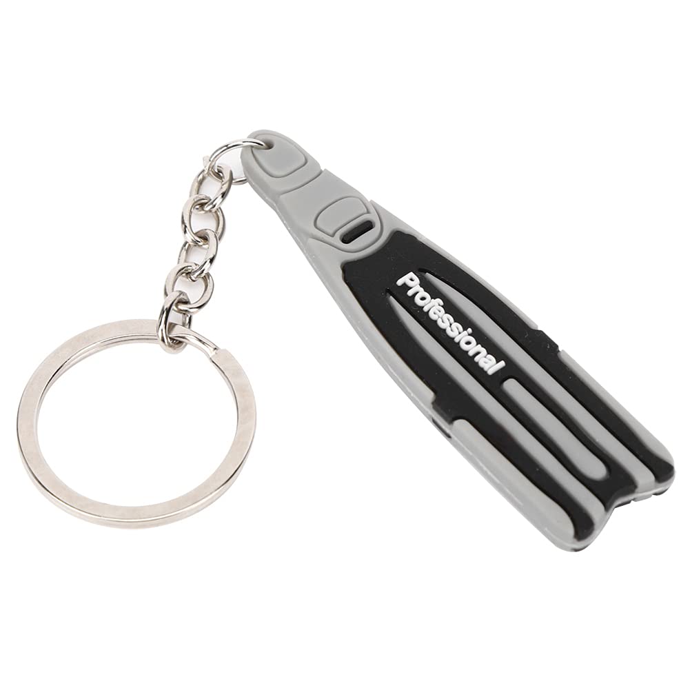 ZIZEV Keychain, Diving Theme Lightweight Keyring for Diving Lover for Bag (Grey)