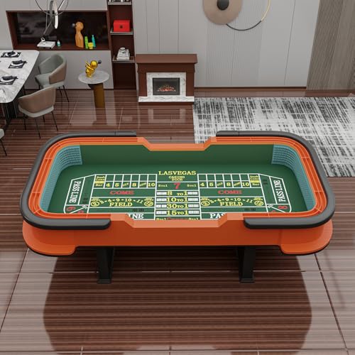 INO Design Crap Table 93 inches with Diamond Pyramid Bumper Rubber Green