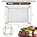 Seven Sparta 5’ x 7’ Large Bungee Cargo Net Stretches to 10' x 14' for Truck Bed, Pickup Bed, Trailer, Trunk, SUV with 16 Bonus D Clip Carabiners Truck Cargo Net for Large Loads (Black)