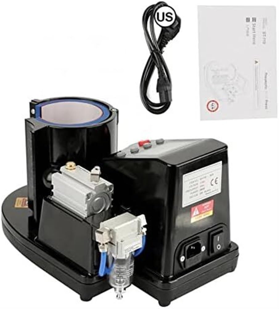 Pressa a caldo per stampa di tazze, stampante a sublimazione per trasferimento di calore, versatile macchina per trasferimento di calore per tazze, ideale per progetti fai da te e artigianato