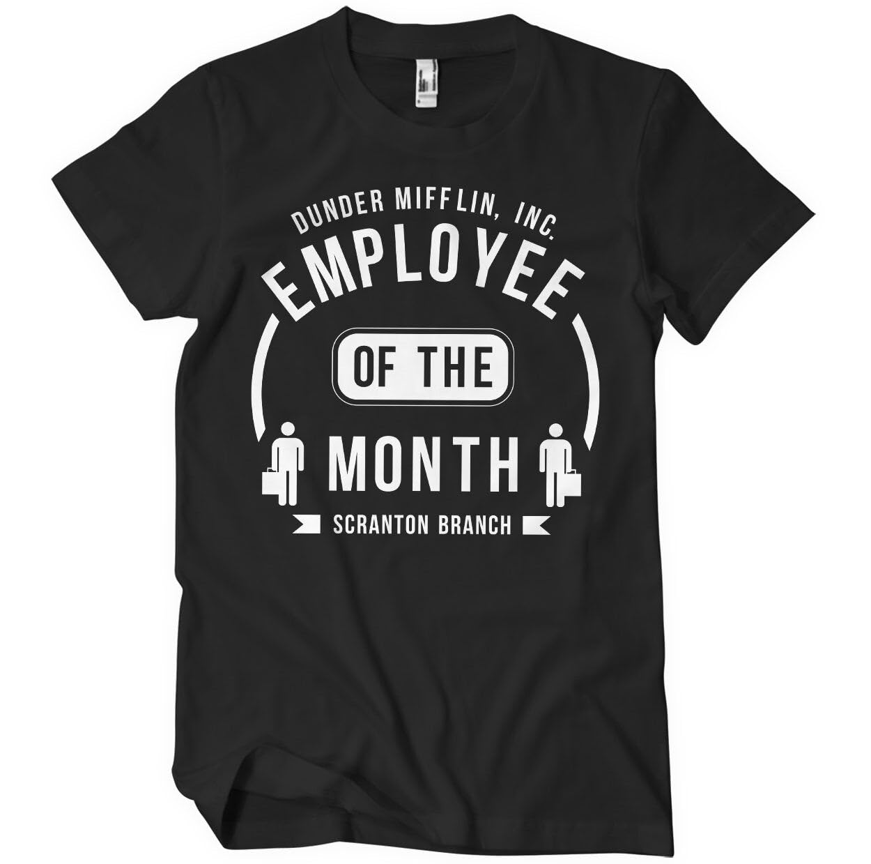 The Office Men's Black Officially Licensed Dunder Mifflin Employee Of The Month T-Shirt (Black), Small