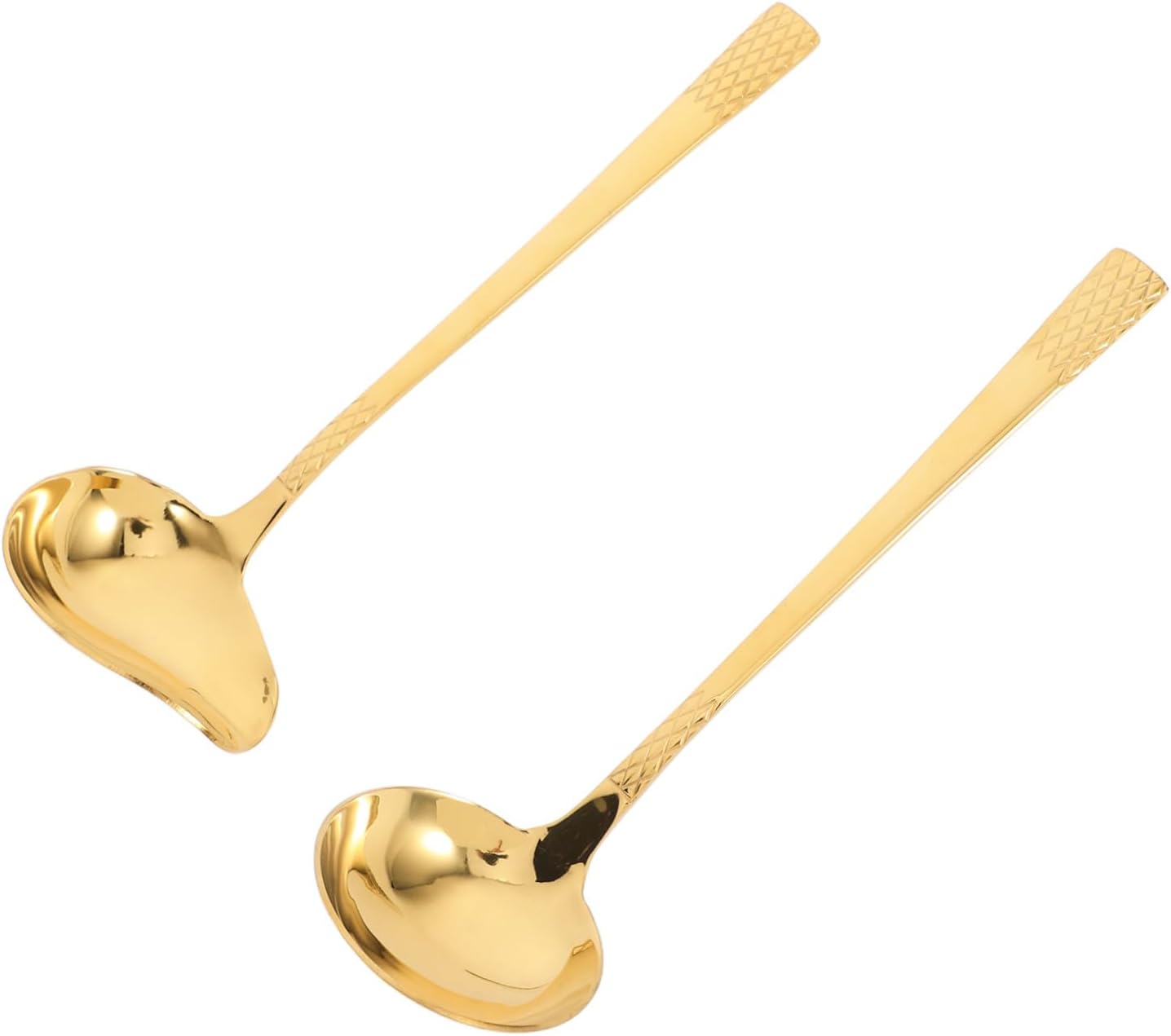 2pcs Stainless Steel Creative Gravy Spoon Ladle for Serving Sauces and Oils Versatile Kitchen Essential for Home Cooking and Table Use