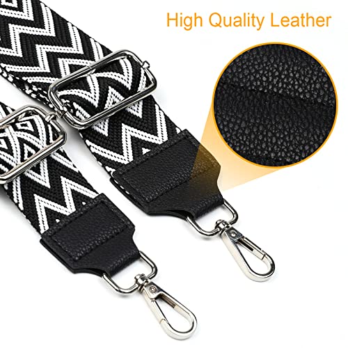 AiQInu Taschengurte zum Wechseln Verstellbarer Schultergurt Breit 3.8cm, Längenverstellbarer 80-140cm Schulterriemen für Schultertasche Tragetaschen und Handtaschen,DIY Zubehör für Tasche