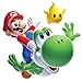 Produktbild RoomMates Wandsticker für Kinderzimmer Nintendo Super Mario Galaxy 2, Mario und Yoshi, wiederverwendbar