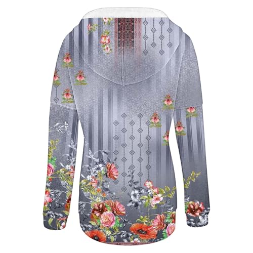 Moletom feminino com estampa gráfica, tamanho grande, leve, confortável, manga comprida, pulôveres d