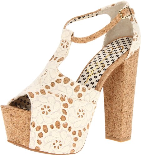 Image of Jessica Simpson Womens Dany 3 Floral Heeled Platform Sandals