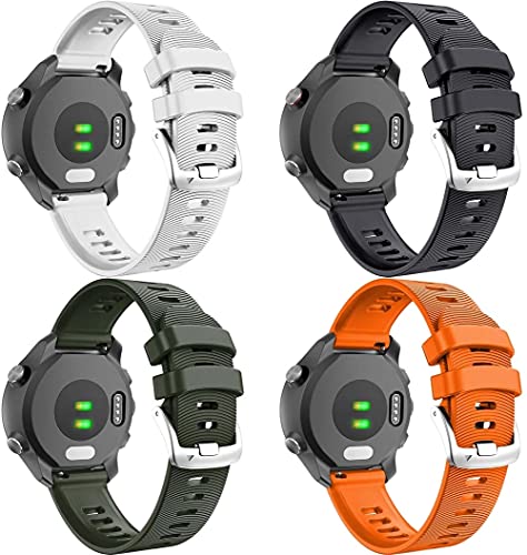 Classicase �R���p�`�u�� Amazfit GTS/GTS 2 / GTS 2 mini/GTS 2e / Bip S/GTR 42mm ���v�o���h�A�\�t�g�V���R�������p���X�g�o���h (20mm 4-Pack J)