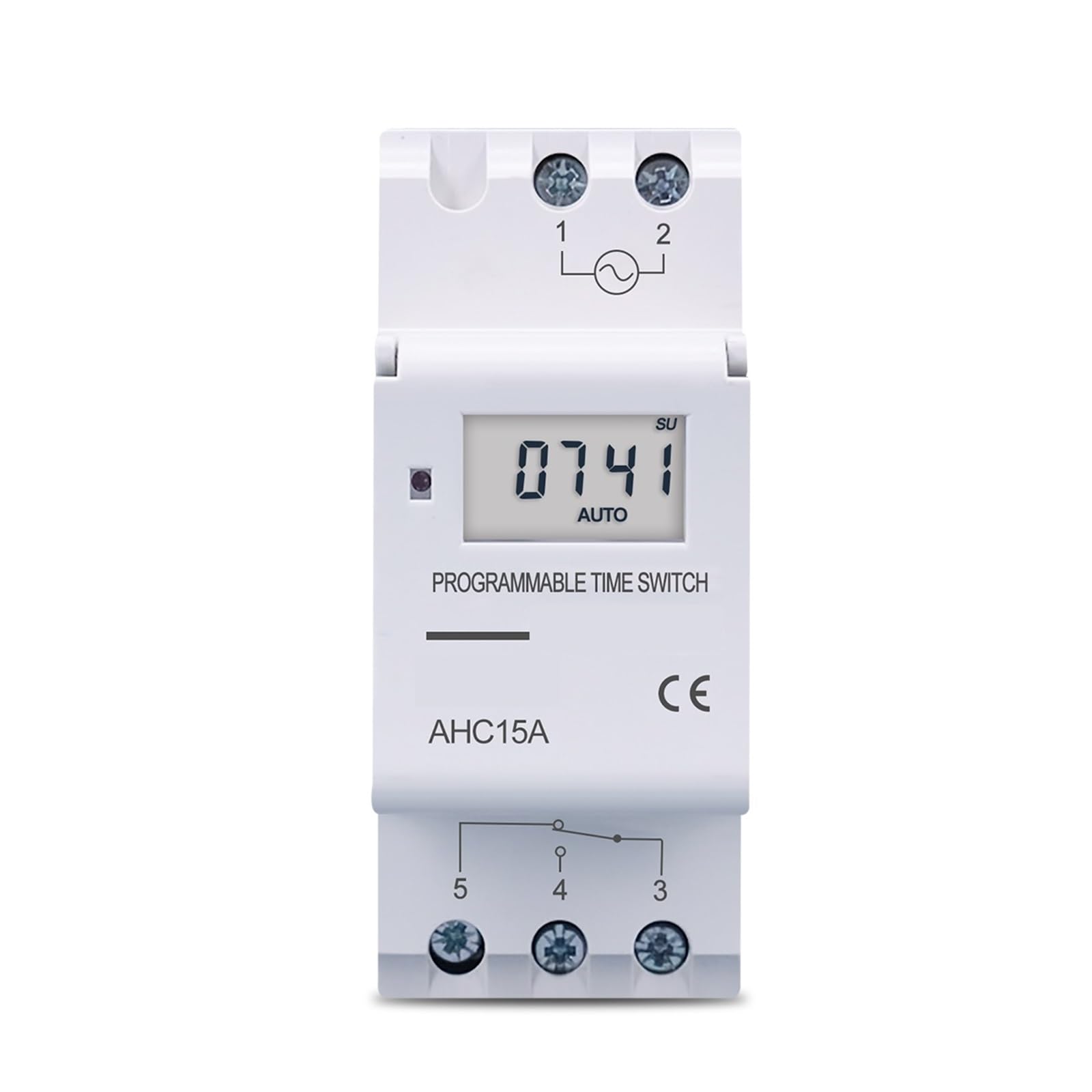 Minuteur programmable hebdomadaire 230V 16A pour tableau électrique
