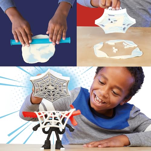 Play Doh Marvel Spider Man Coffret Attaque Tranchante avec Figurines Venom et Spider Man Jouet Créatif pour Enfants dès - vue 5